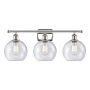 Innovations Lighting Athens 3 Light 26" Wide Vanity Light Polished Nickel / Seedy