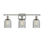 Innovations Lighting Caledonia 3 Light 26" Wide Bathroom Vanity Light Polished Nickel / Charcoal