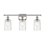 Innovations Lighting Candor 3 Light 26" Wide Bathroom Vanity Light Polished Nickel / Clear Waterglass
