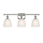 Innovations Lighting Castile 3 Light 26" Wide Bathroom Vanity Light Polished Nickel / White