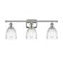 Innovations Lighting Brookfield 3 Light 26" Wide Bathroom Vanity Light Polished Nickel / Clear