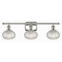 Innovations Lighting Ithaca 3 Light 26" Wide Vanity Light Polished Nickel / Clear Ithaca