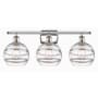 Innovations Lighting Rochester 3 Light 28" Wide Vanity Light Polished Nickel / Clear