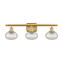 Innovations Lighting Ithaca 3 Light 26" Wide Vanity Light Satin Gold / Clear Ithaca