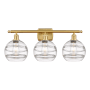 Innovations Lighting Rochester 3 Light 28" Wide Vanity Light Satin Gold / Clear