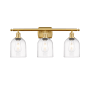 Innovations Lighting Bella 3 Light 26" Wide Vanity Light Satin Gold / Clear