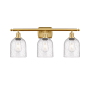Innovations Lighting Bella 3 Light 26" Wide Vanity Light Satin Gold / Seedy