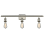 Innovations Lighting Bare Bulb 3 Light 26" Wide Bathroom Vanity Light Brushed Satin Nickel