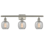 Innovations Lighting Belfast 3 Light 26" Wide Bathroom Vanity Light Brushed Satin Nickel / Clear Crackle