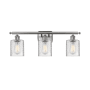 Innovations Lighting Cobleskill 3 Light 26" Wide Bathroom Vanity Light Brushed Satin Nickel / Clear Ripple