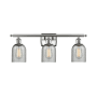 Innovations Lighting Caledonia 3 Light 26" Wide Bathroom Vanity Light Brushed Satin Nickel / Charcoal