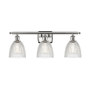 Innovations Lighting Castile 3 Light 26" Wide Bathroom Vanity Light Brushed Satin Nickel / Clear