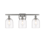Innovations Lighting Bella 3 Light 26" Wide Vanity Light Brushed Satin Nickel / Clear