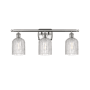 Innovations Lighting Bridal Veil 3 Light 25" Wide Vanity Light Brushed Satin Nickel / Clear