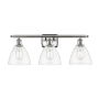 Innovations Lighting Bristol 3 Light 28" Wide Vanity Light Brushed Satin Nickel / Clear