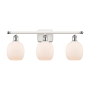 Innovations Lighting Belfast 3 Light 26" Wide Bathroom Vanity Light White and Polished Chrome / Matte White