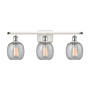 Innovations Lighting Belfast 3 Light 26" Wide Bathroom Vanity Light White and Polished Chrome / Seedy