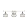 Innovations Lighting Ithaca 3 Light 26" Wide Vanity Light White Polished Chrome / Clear Ithaca