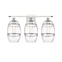 Innovations Lighting Vaz 3 Light 28" Wide Vanity Light White Polished Chrome / Clear