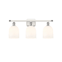 Innovations Lighting Bella 3 Light 26" Wide Vanity Light White Polished Chrome / Glossy White
