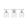 Innovations Lighting Bella 3 Light 26" Wide Vanity Light White Polished Chrome / Seedy