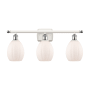 Innovations Lighting Eaton 3 Light 26" Wide Bathroom Vanity Light White and Polished Chrome / Matte White