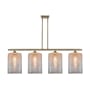 Innovations Lighting Cobbleskill 4 Light 48" Wide Linear Pendant Antique Brass / Mercury