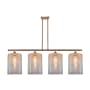 Innovations Lighting Cobbleskill 4 Light 48" Wide Linear Pendant Antique Copper / Mercury