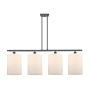 Innovations Lighting Cobbleskill 4 Light 48" Wide Linear Pendant Matte Black / Matte White