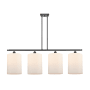 Innovations Lighting Cobbleskill 4 Light 48" Wide Linear Pendant Oil Rubbed Bronze / Matte White
