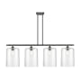 Innovations Lighting Cobbleskill 4 Light 48" Wide Linear Pendant Oil Rubbed Bronze / Clear