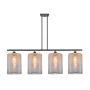 Innovations Lighting Cobbleskill 4 Light 48" Wide Linear Pendant Oil Rubbed Bronze / Mercury