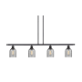 Innovations Lighting Caledonia 4 Light 48" Wide Linear Chandelier Oil Rubbed Bronze / Charcoal