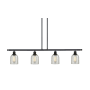 Innovations Lighting Caledonia 4 Light 48" Wide Linear Chandelier Oil Rubbed Bronze / Mica