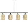 Innovations Lighting Preston 4 Light 48" Wide Linear Pendant Oil Rubbed Bronze / Mercury