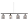Innovations Lighting Bella 4 Light 48" Wide Linear Pendant Oil Rubbed Bronze / Light Smoke