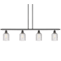 Innovations Lighting Bridal Veil 4 Light 48" Wide Linear Pendant Oil Rubbed Bronze / Clear