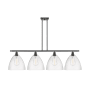 Innovations Lighting Bristol 4 Light 50" Wide Linear Pendant Oil Rubbed Bronze / Seedy