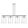 Innovations Lighting Cobbleskill 4 Light 48" Wide Linear Pendant Polished Chrome / Clear