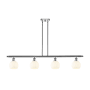 Innovations Lighting White Venetian 4 Light 48" Wide Pendant Polished Chrome / White Venetian