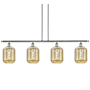 Innovations Lighting Preston 4 Light 48" Wide Linear Pendant Polished Chrome / Mercury