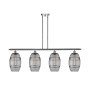 Innovations Lighting Vaz 4 Light 48" Wide Linear Pendant Polished Chrome / Smoked
