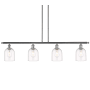 Innovations Lighting Bella 4 Light 48" Wide Linear Pendant Polished Chrome / Clear