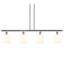 Innovations Lighting Bella 4 Light 48" Wide Linear Pendant Polished Chrome / Gloss White