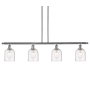 Innovations Lighting Bella 4 Light 48" Wide Linear Pendant Polished Chrome / Seedy