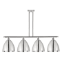Innovations Lighting Bristol 4 Light 50" Wide Linear Pendant Polished Chrome
