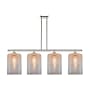 Innovations Lighting Cobbleskill 4 Light 48" Wide Linear Pendant Polished Nickel / Mercury