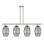 Innovations Lighting Vaz 4 Light 48" Wide Linear Pendant Polished Nickel / Smoked