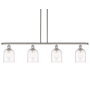 Innovations Lighting Bella 4 Light 48" Wide Linear Pendant Polished Nickel / Clear