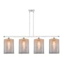 Innovations Lighting Cobbleskill 4 Light 48" Wide Linear Pendant White and Polished Chrome / Mercury
